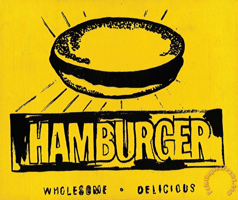 Andy Warhol Hamburger C 1985 86 Art Painting