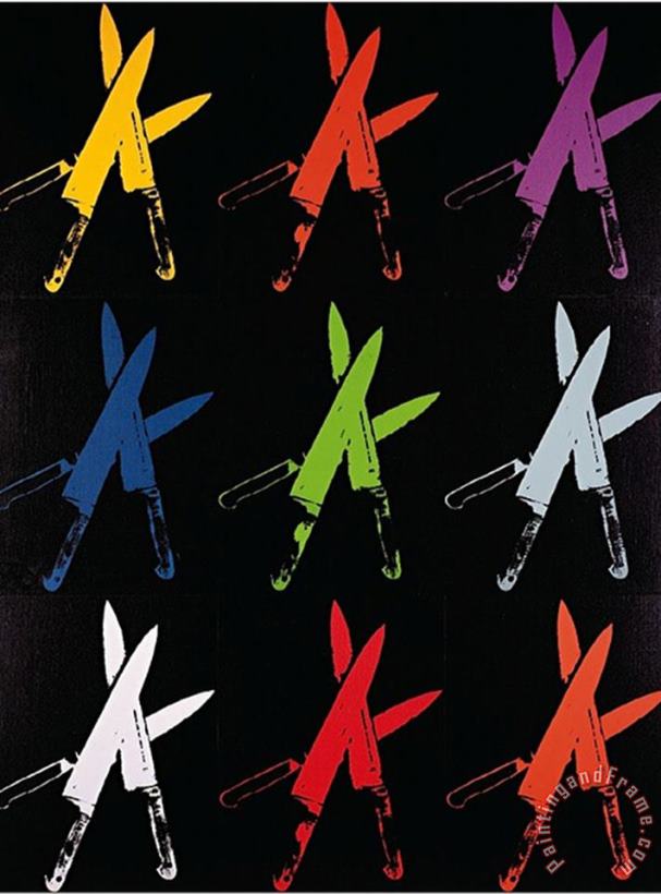 Andy Warhol Knives C 1981 82 Multi Art Painting