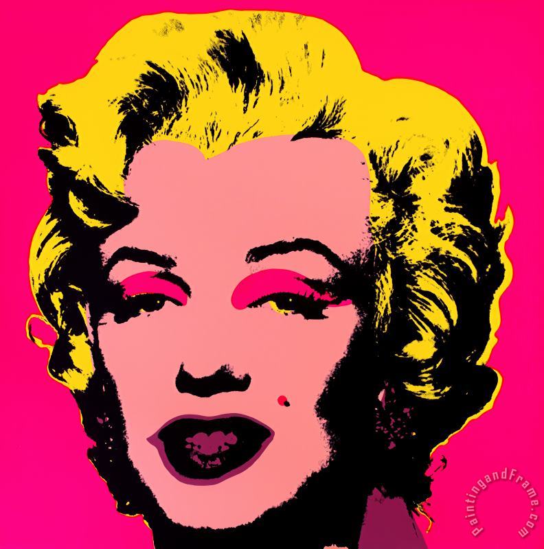 Andy Warhol Marilyn Monroe 1967 Hot Pink Art Print