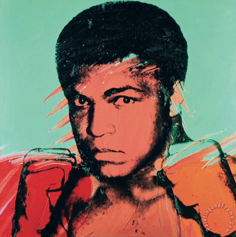 Andy Warhol Muhammad Ali Art Painting
