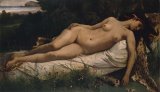 Anselm Feuerbach - Recumbent Nymph painting