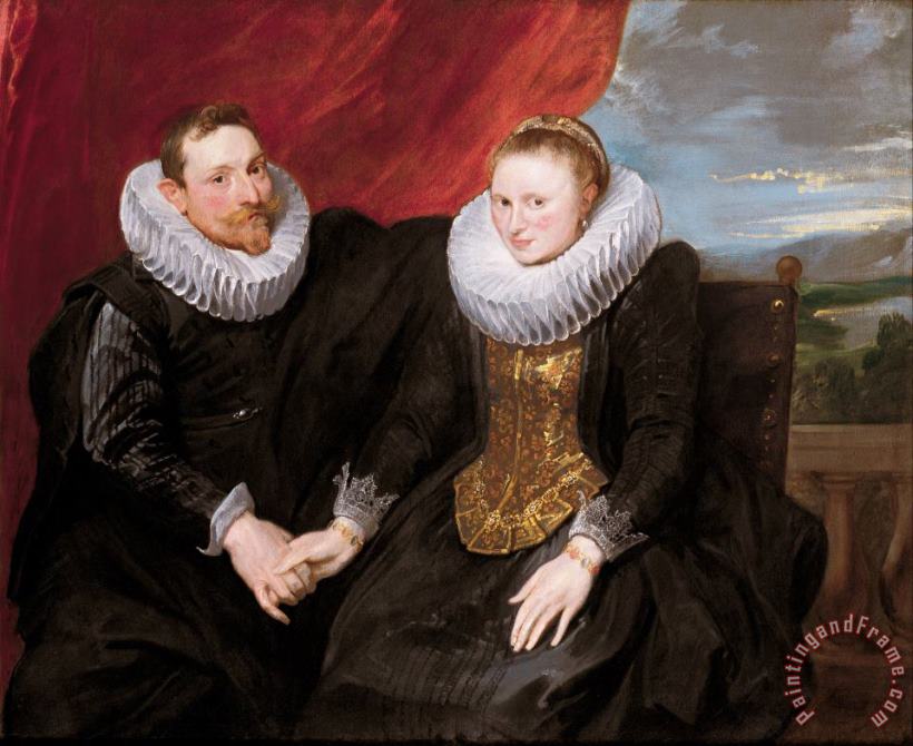 A Married Couple painting - Anthonie Van Dyck A Married Couple Art Print