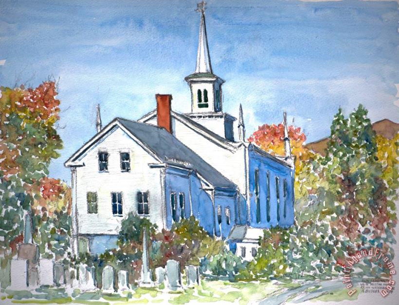 Anthony Butera Church Vermont Art Painting