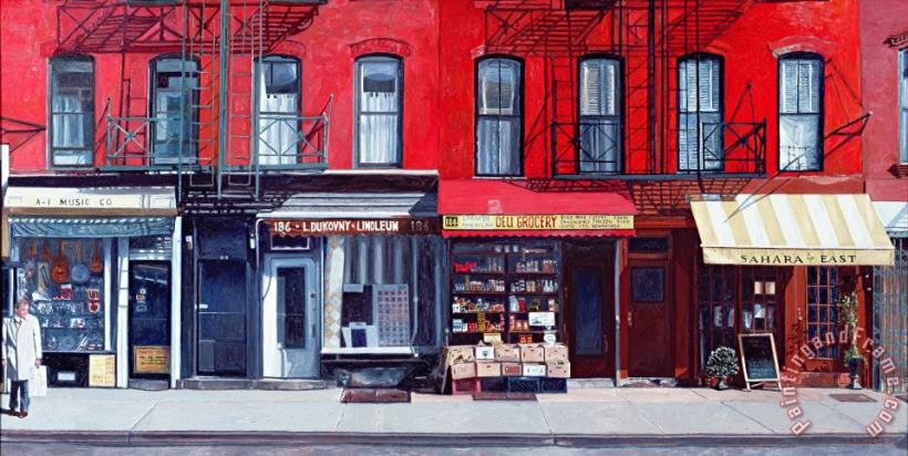 Four Shops On 11th Ave painting - Anthony Butera Four Shops On 11th Ave Art Print