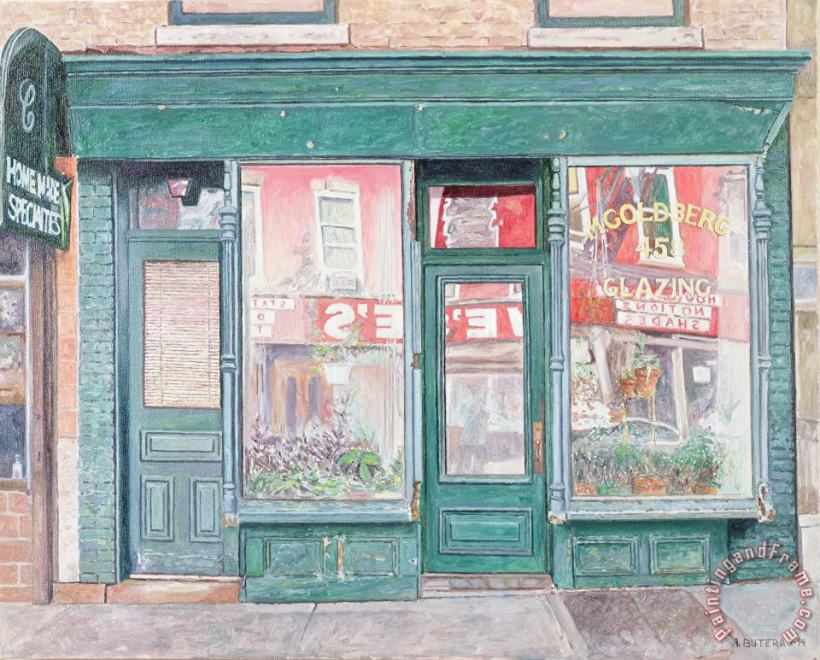 Anthony Butera M Goldberg Glazing Court St Brooklyn New York Art Print