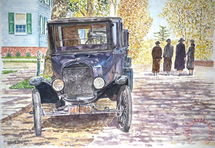 Anthony Butera Vintage Car Richmondtown Art Print