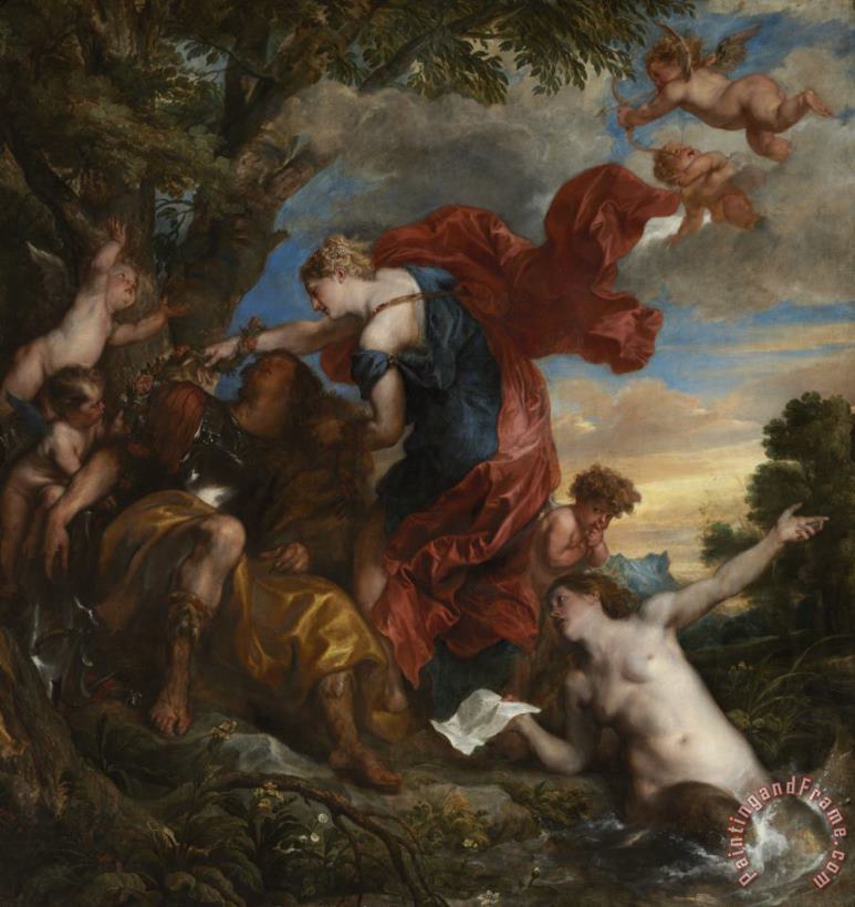Anthony van Dyck Rinaldo And Armida Art Painting