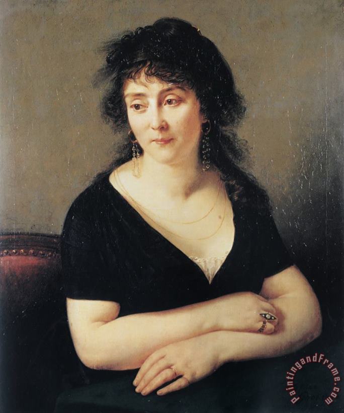 Antoine Jean Gros Portrait of Madame Bruyere Art Painting