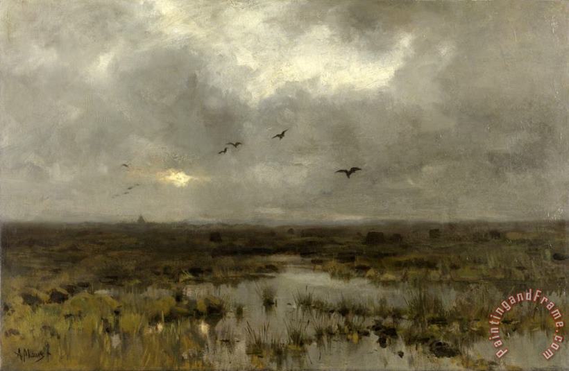 Anton Mauve The Marsh Art Painting