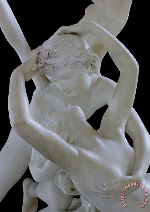 Antonio Canova Psyche Revived by the Kiss of Cupid Art Painting