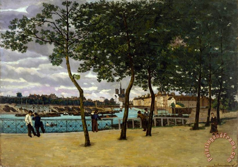 View of The Seine, Paris painting - Armand Guillaumin View of The Seine, Paris Art Print