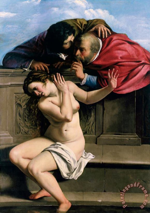 Artemisia Gentileschi Susannah and the Elders Art Painting