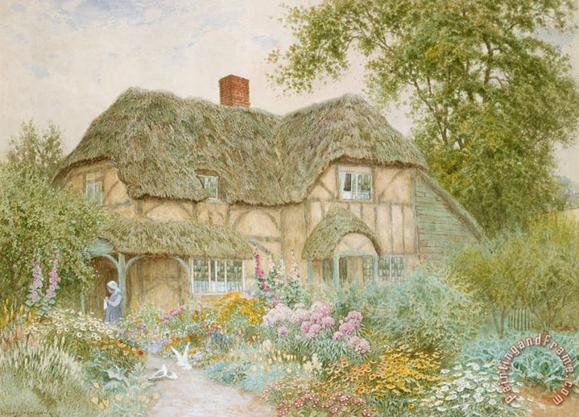 Arthur Claude Strachan A Surrey Cottage Art Print