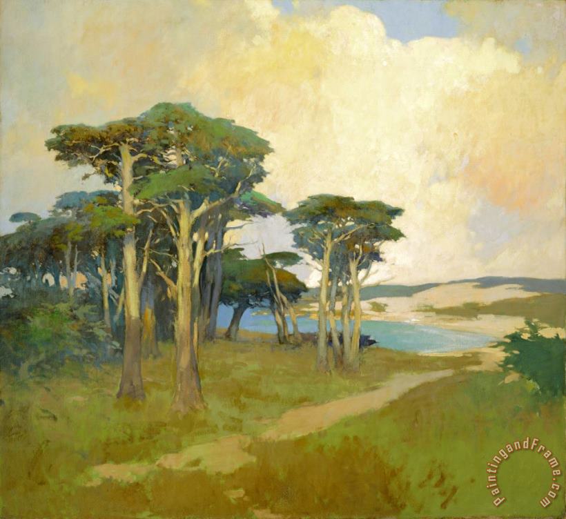 Arthur Frank Mathews Monterey Cypress, California Art Painting