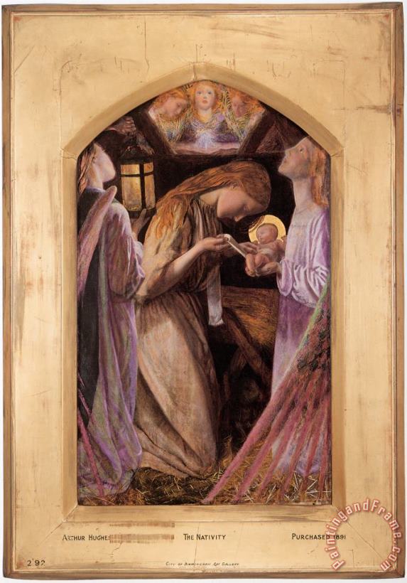 Arthur Hughes The Nativity Art Print