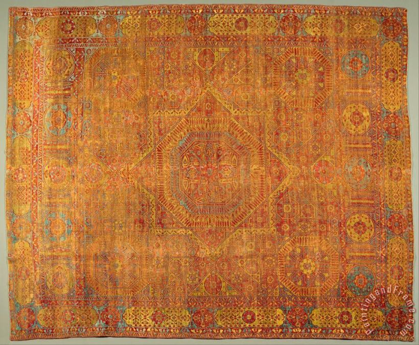 Artist, Maker Unknown, Egyptian Wool Carpet Art Painting