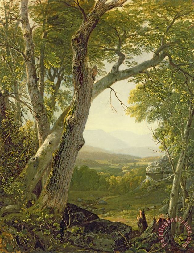 Asher Brown Durand Shandaken Ridge - Kingston Art Print