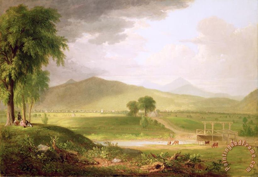 Asher Brown Durand View of Rutland - Vermont Art Painting