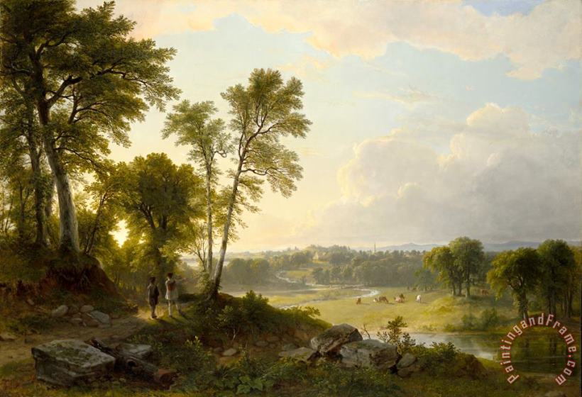 Asher Brown Durand View Toward The Hudson Valley Art Print