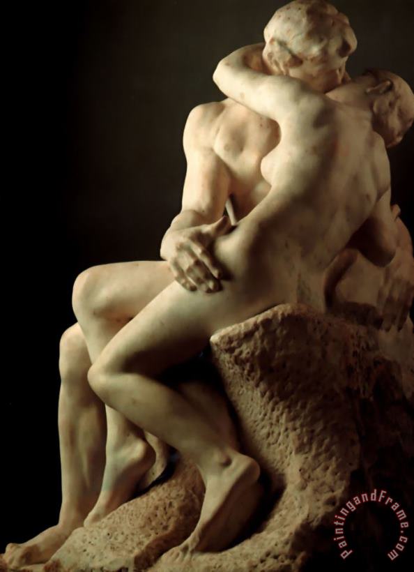 The Kiss painting - Auguste Rodin The Kiss Art Print