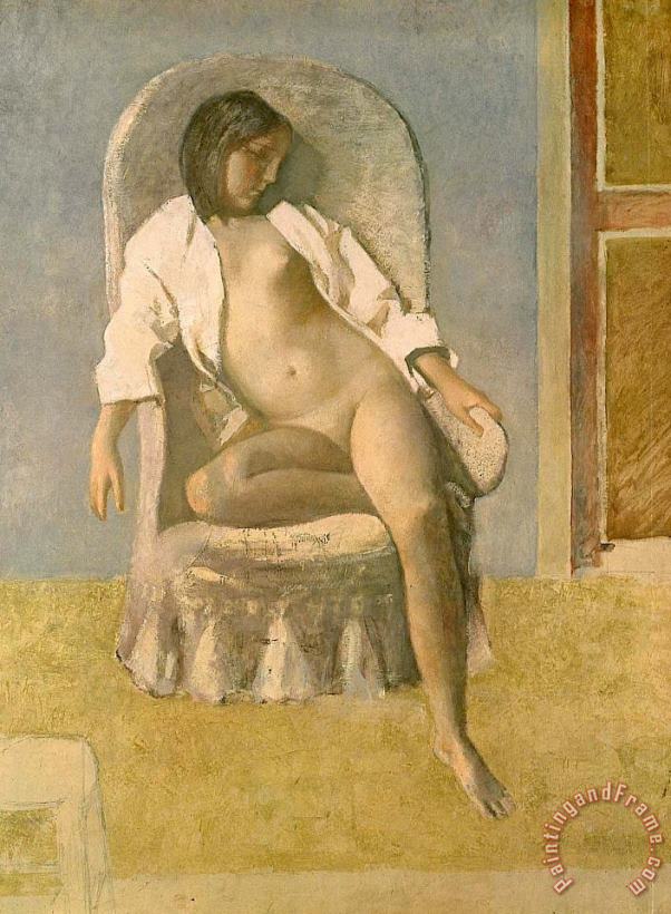 Balthasar Klossowski De Rola Balthus Nude at Rest 1977 Art Painting
