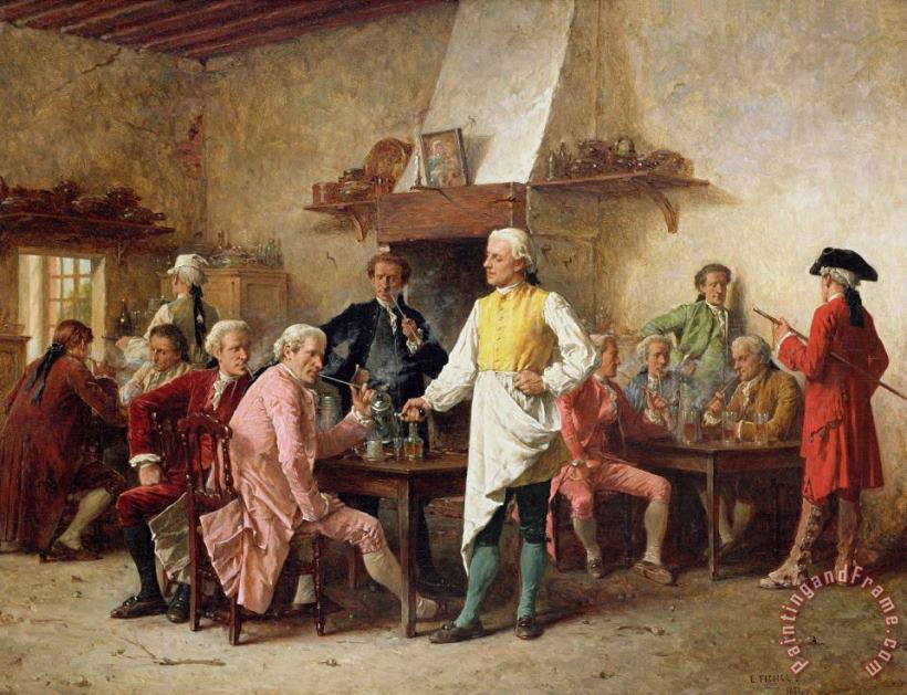 Benjamin Eugene Fichel A Gentleman's Debate Art Painting