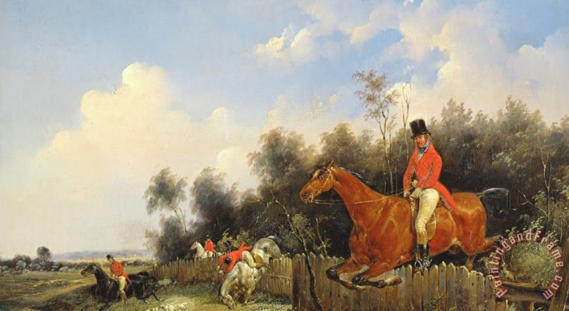 Bernard Edouard Swebach Hunting Scene Art Painting