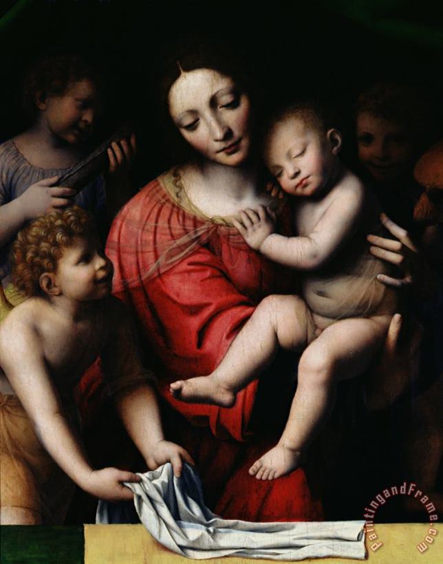 The Sleeping Christ painting - Bernardino Luini The Sleeping Christ Art Print