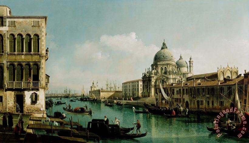 View of The Grand Canal And The Dogana painting - Bernardo Bellotto View of The Grand Canal And The Dogana Art Print