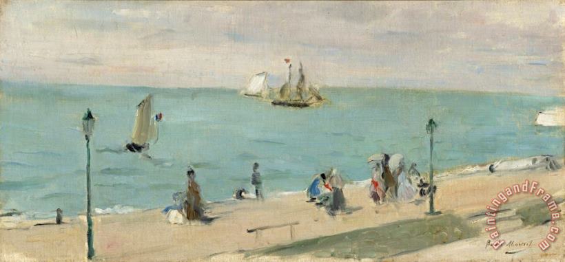 Berthe Morisot On The Beach (sur La Plage) Art Painting