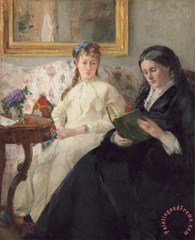 Berthe Morisot Portrait Of The Artist S Mother And Sister Art Painting