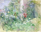 Berthe Morisot - The Garden at Bougival painting