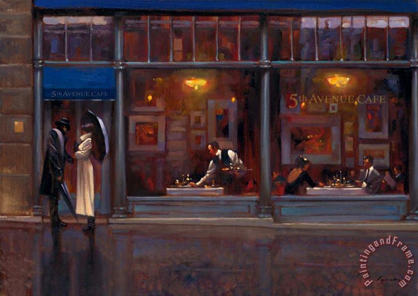 brent lynch Fifth Avenue Cafe I Art Painting