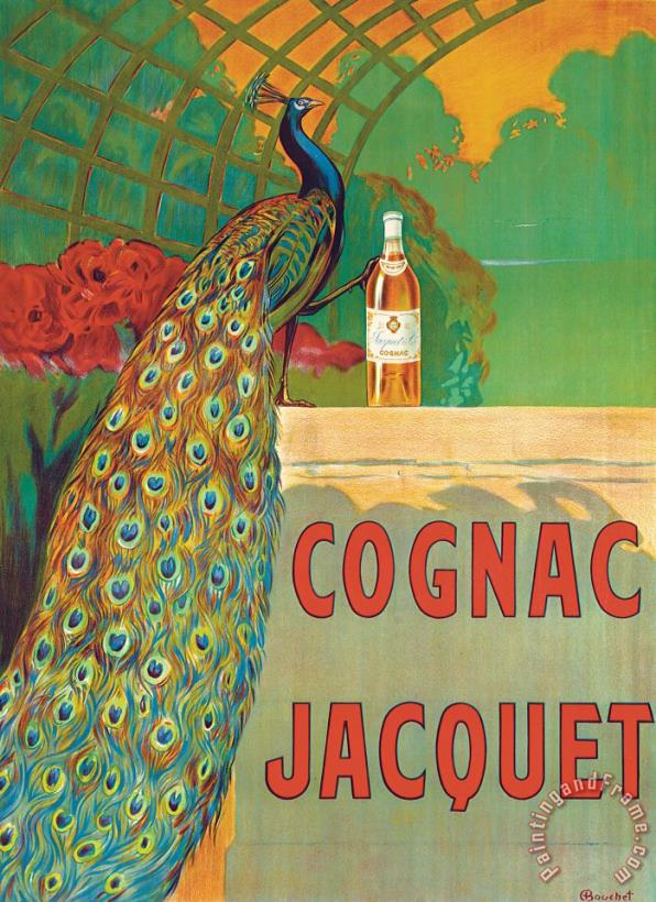 Camille Bouchet Vintage Poster Advertising Cognac Art Painting