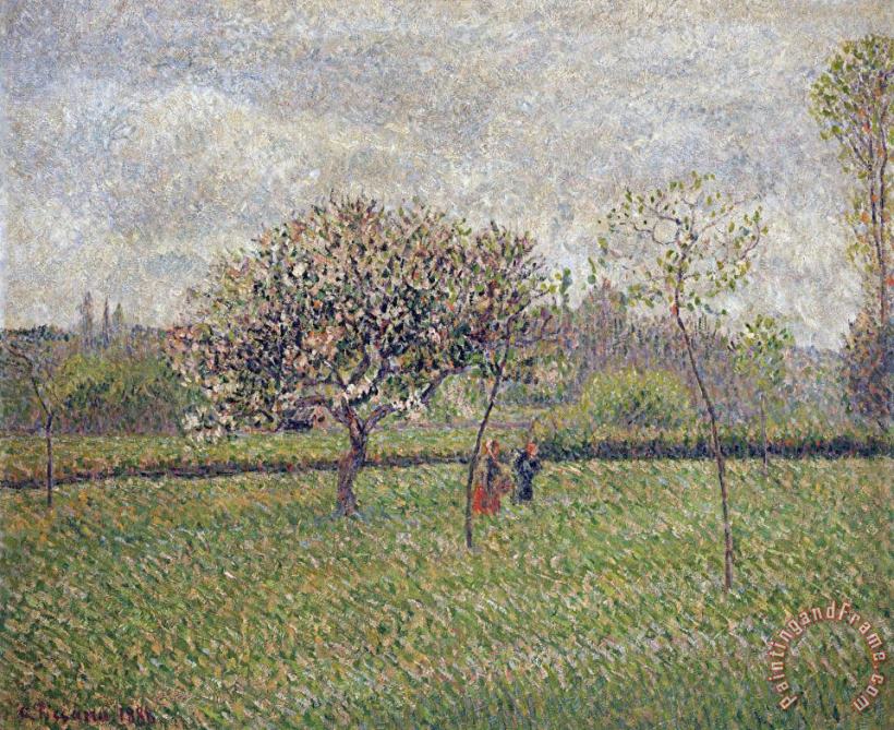 Camille Pissarro Apple Tree Blossom at Eragny Art Painting