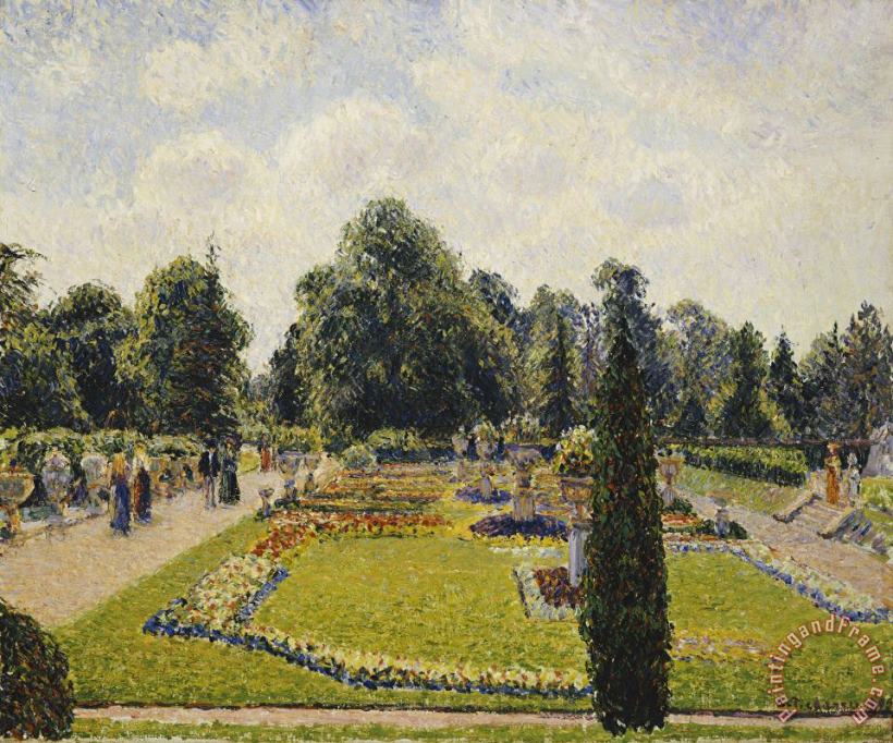 Kew Gardens, The Path to The Main Greenhouse painting - Camille Pissarro Kew Gardens, The Path to The Main Greenhouse Art Print