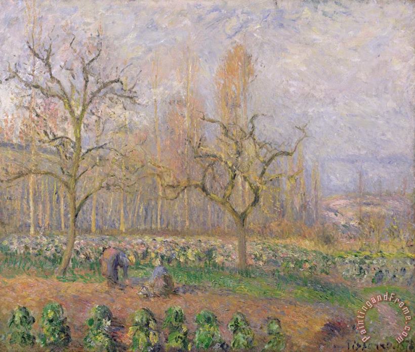 Orchard At Pontoise painting - Camille Pissarro Orchard At Pontoise Art Print