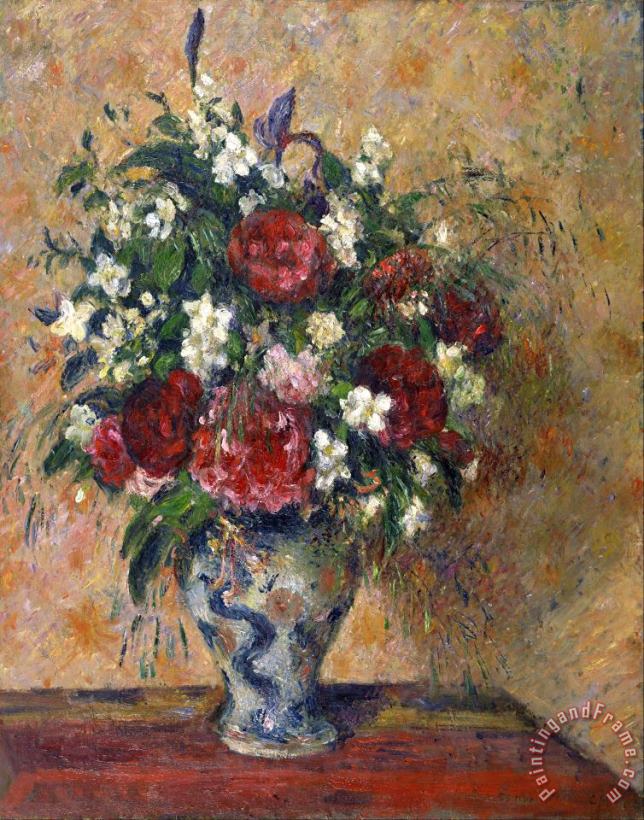 Camille Pissarro Still Life with Peonies And Mock Orange Art Painting