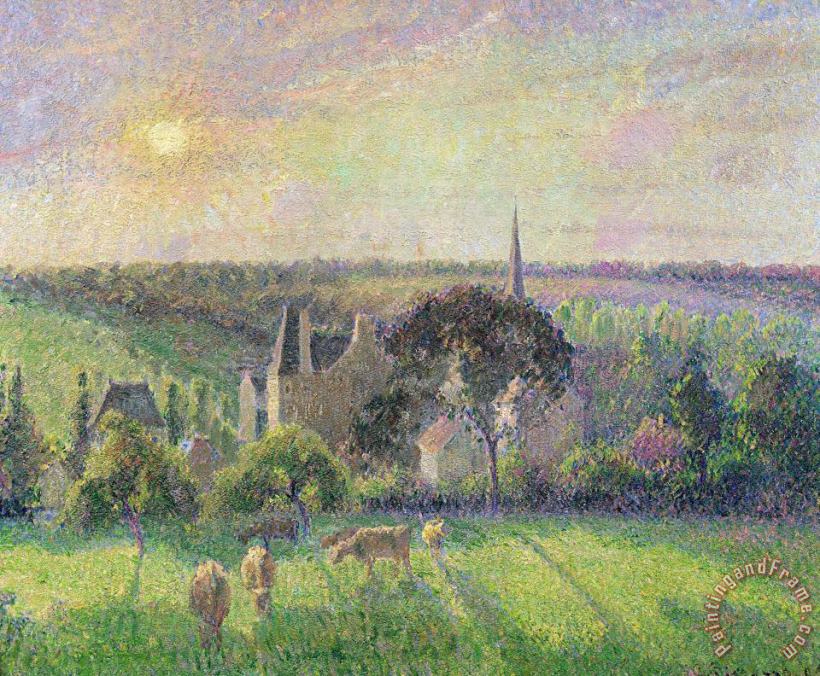 Camille Pissarro The Church and Farm of Eragny Art Painting