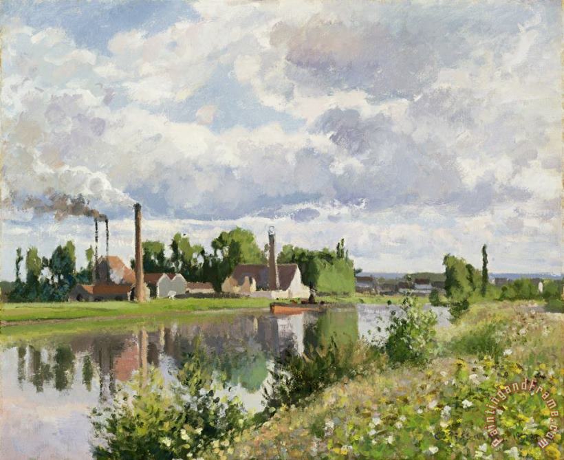 Camille Pissarro The River Oise near Pontoise Art Painting