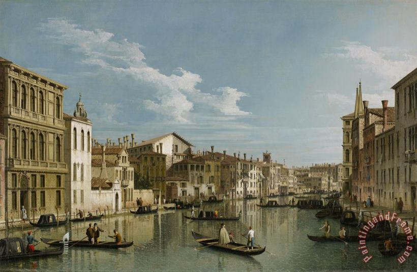 Canaletto Grand Canal From Palazzo Flangini To Palazzo Bembo Art Painting