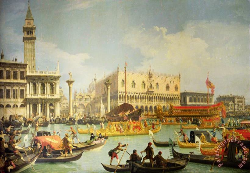 The Betrothal of the Venetian Doge to the Adriatic Sea painting - Canaletto The Betrothal of the Venetian Doge to the Adriatic Sea Art Print