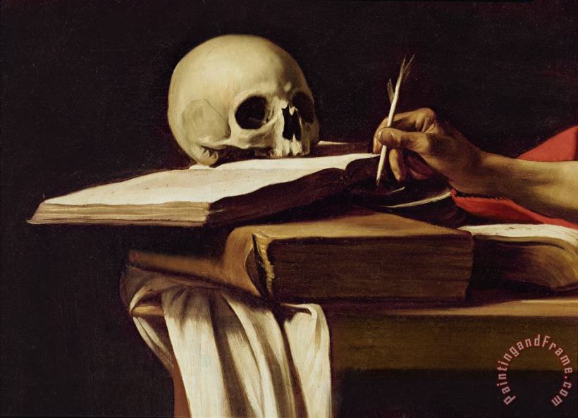 Caravaggio St. Jerome Writing Art Painting