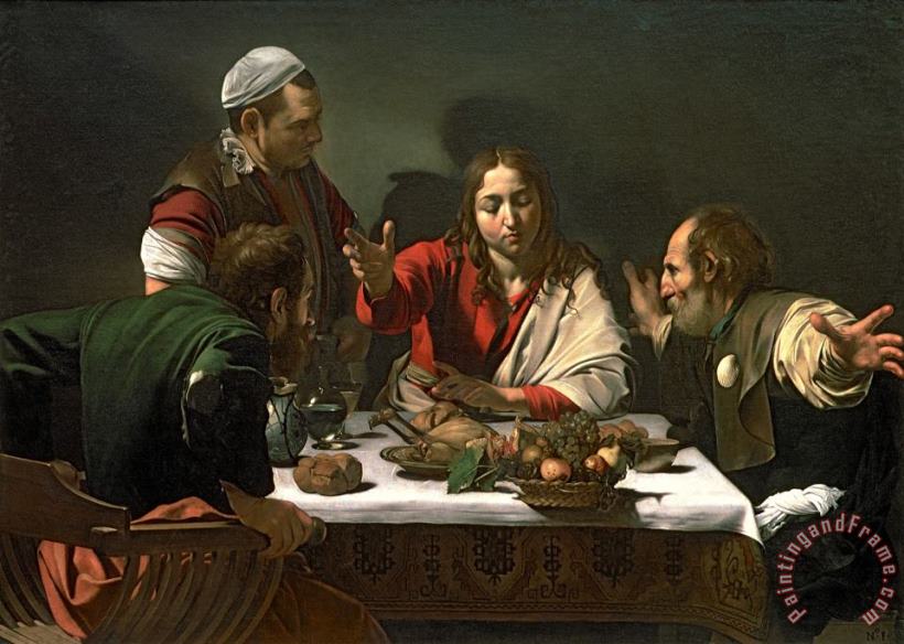 Caravaggio Supper at Emmaus 1601 Art Print