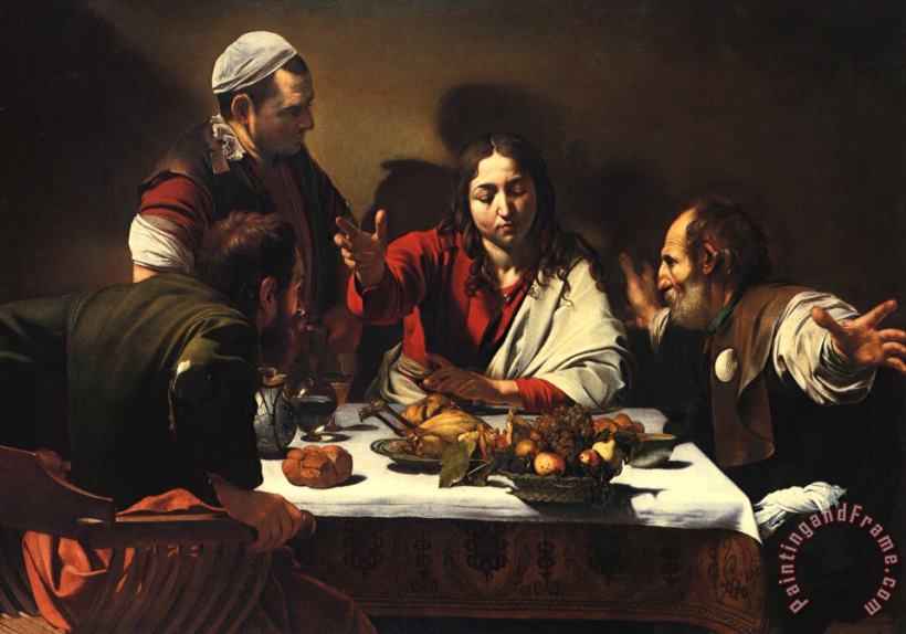 Caravaggio The Supper at Emmaus Art Print