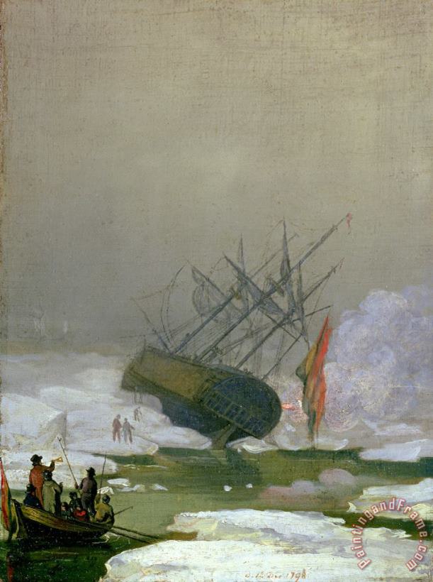 Caspar David Friedrich Ship in The Polar Sea, 12th December 1798 Art Painting