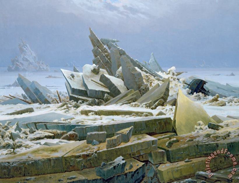 Caspar David Friedrich The Polar Sea Art Painting