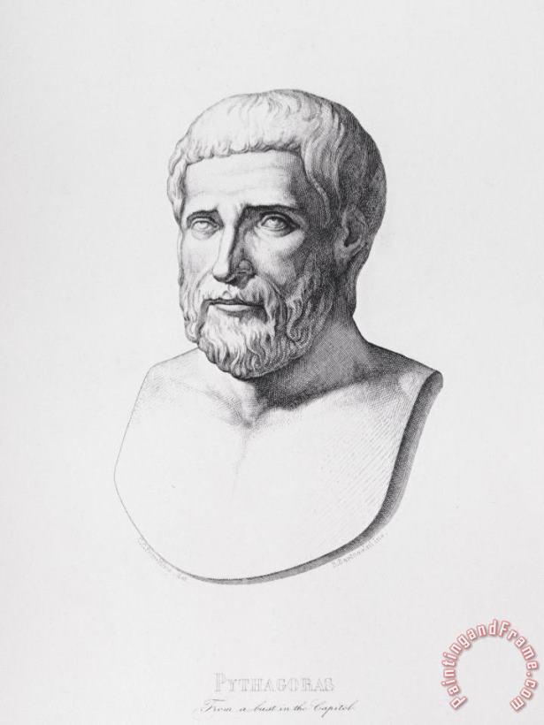 CC Perkins Portrait Of Pythagoras Art Print