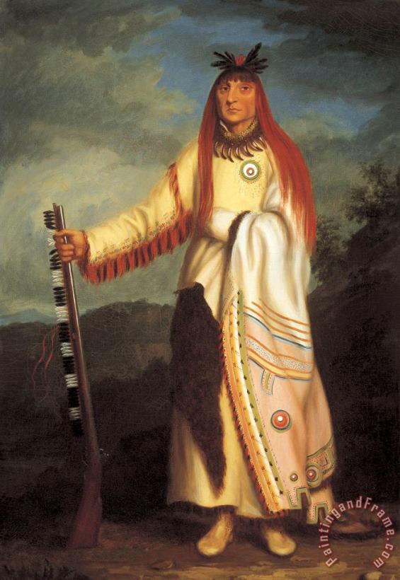 Wanata (the Charger), Grand Chief of The Sioux painting - Charles Bird King Wanata (the Charger), Grand Chief of The Sioux Art Print