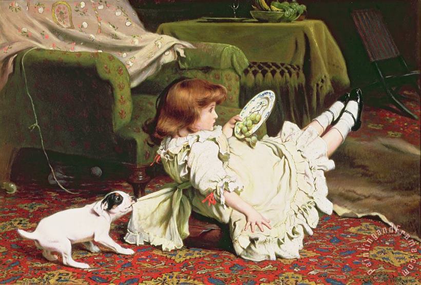 Time to Play painting - Charles Burton Barber Time to Play Art Print